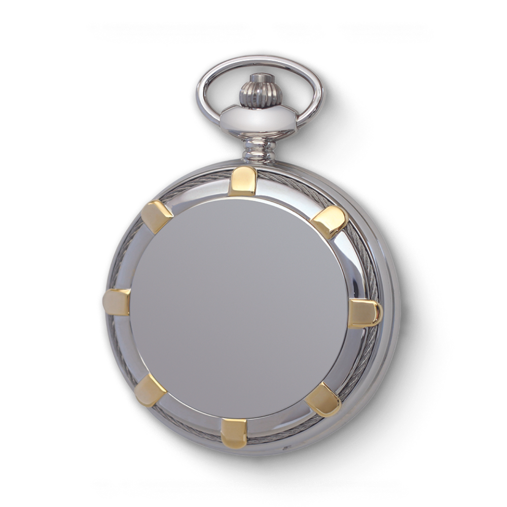 Charles-Hubert Two-Tone Full Hunter Mechanical Pocket Watch DWA078