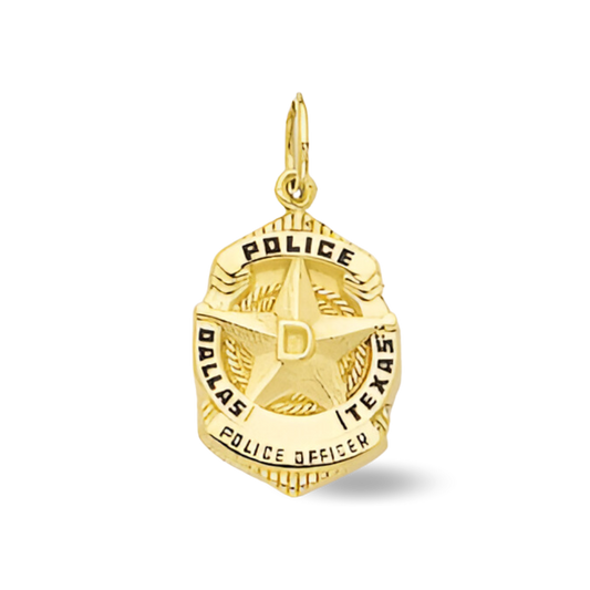 DPD Small Badge Pendant - Gold