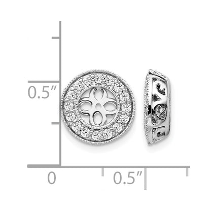 True Origin Lab Grown Diamond VS+ F+ for 5-5.5mm Studs Complete Earring Jackets