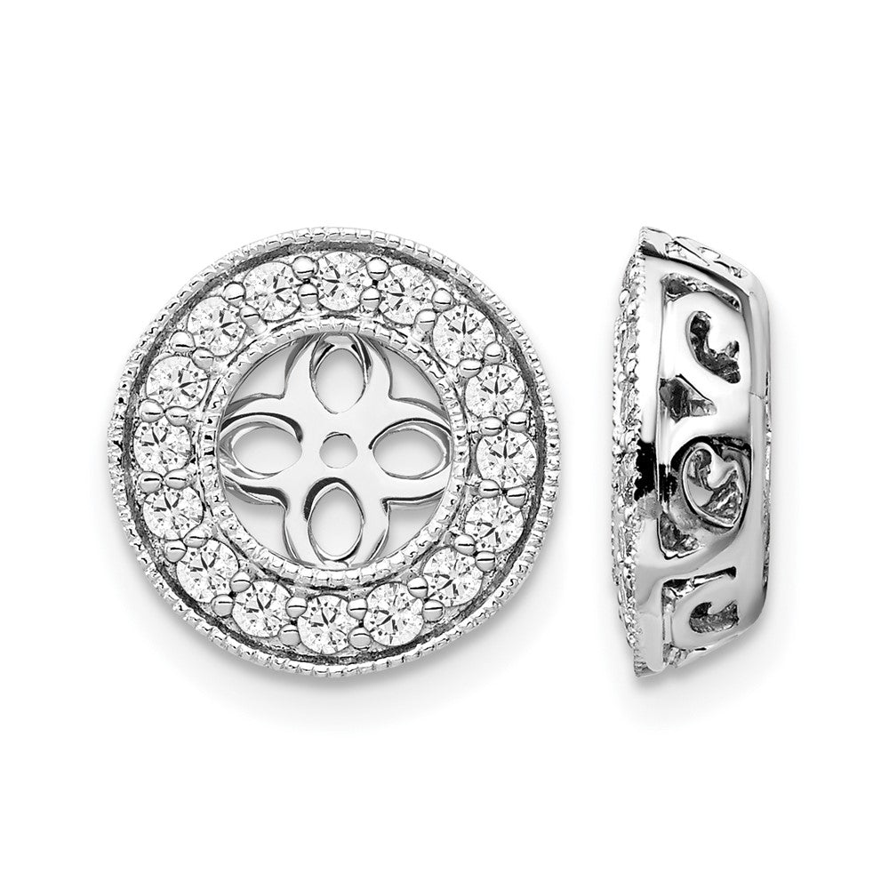 True Origin Lab Grown Diamond VS+ F+ for 5-5.5mm Studs Complete Earring Jackets