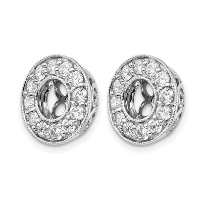 True Origin Lab Grown Diamond VS+ F+ for 5-5.5mm Studs Complete Earring Jackets