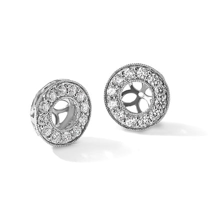True Origin Lab Grown Diamond VS+ F+ for 5-5.5mm Studs Complete Earring Jackets