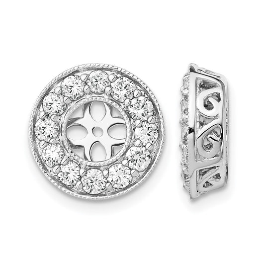 True Origin Lab Grown Diamond VS+ F+ for 5-5.5mm Studs Complete Earring Jackets
