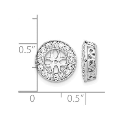 True Origin Lab Grown Diamond VS+ F+ for 5.5-6mm Studs Complete Earring Jackets
