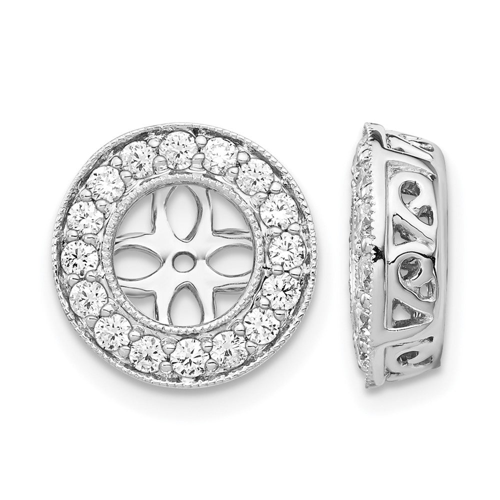 True Origin Lab Grown Diamond VS+ F+ for 5.5-6mm Studs Complete Earring Jackets