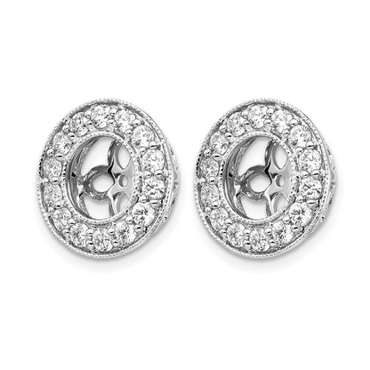 True Origin Lab Grown Diamond VS+ F+ for 6-6.5mm Studs Complete Earring Jackets