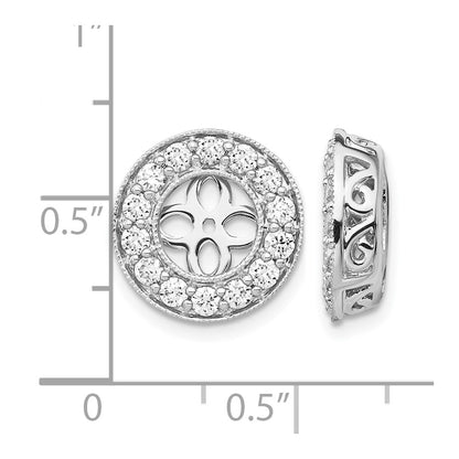 True Origin Lab Grown Diamond VS+ F+ for 6-6.5mm Studs Complete Earring Jackets