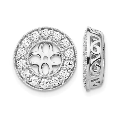 True Origin Lab Grown Diamond VS+ F+ for 6-6.5mm Studs Complete Earring Jackets