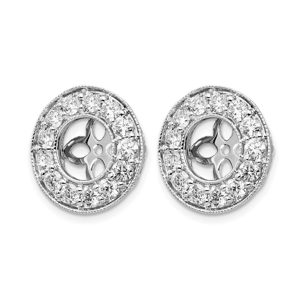 True Origin Lab Grown Diamond VS+ F+ for 6-6.5mm Studs Complete Earring Jackets