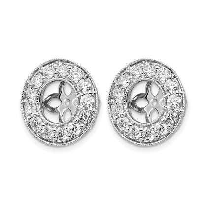 True Origin Lab Grown Diamond VS+ F+ for 6-6.5mm Studs Complete Earring Jackets