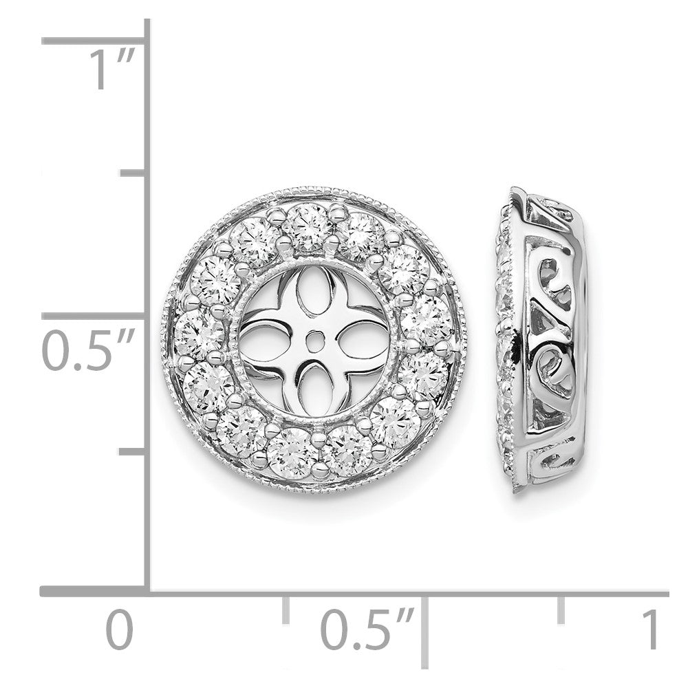 True Origin Lab Grown Diamond VS+ F+ for 6-6.5mm Studs Complete Earring Jackets