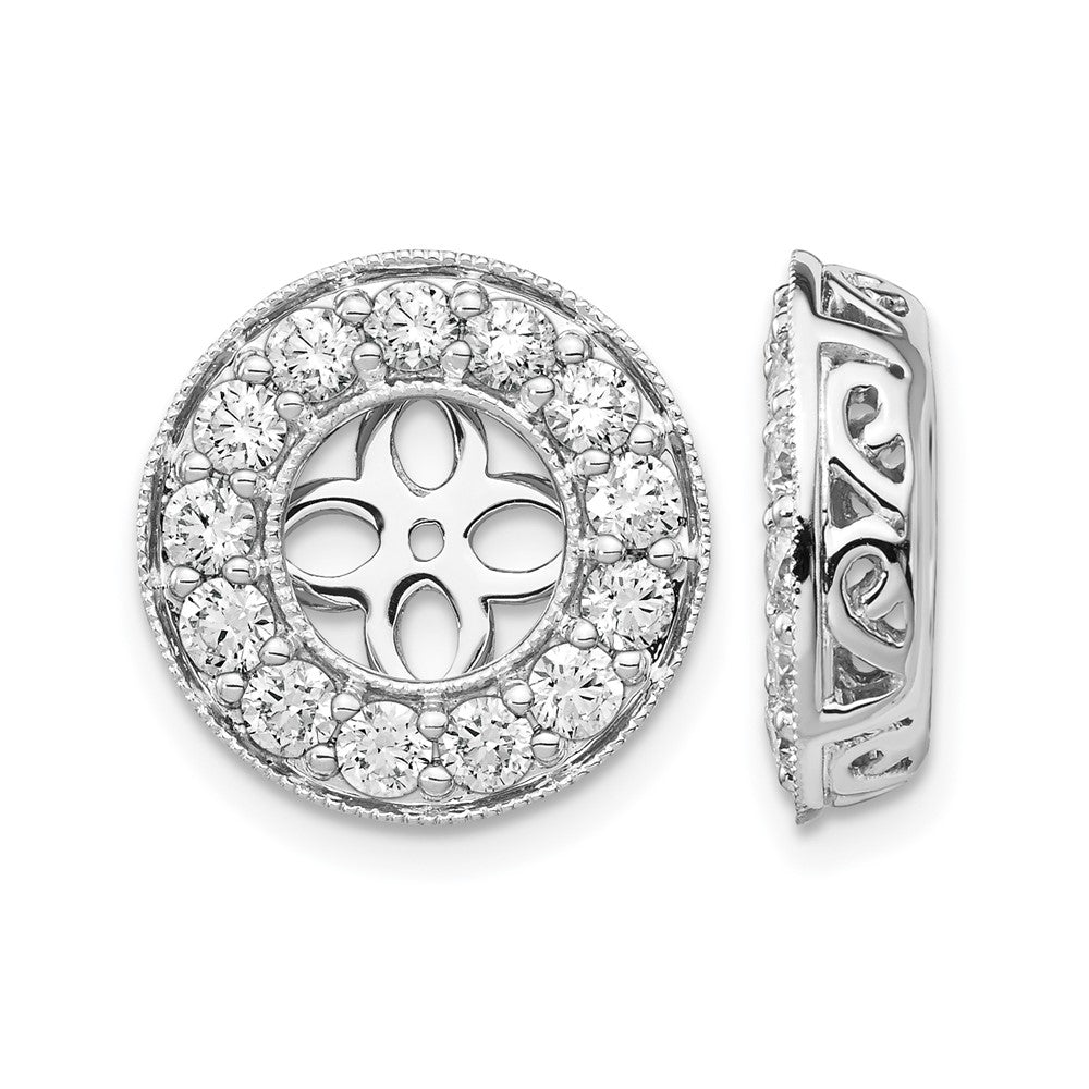 True Origin Lab Grown Diamond VS+ F+ for 6-6.5mm Studs Complete Earring Jackets