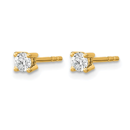 Lab Grown Diamond VS+ F+ Round Complete Four Prong Heavyweight Stud Earrings