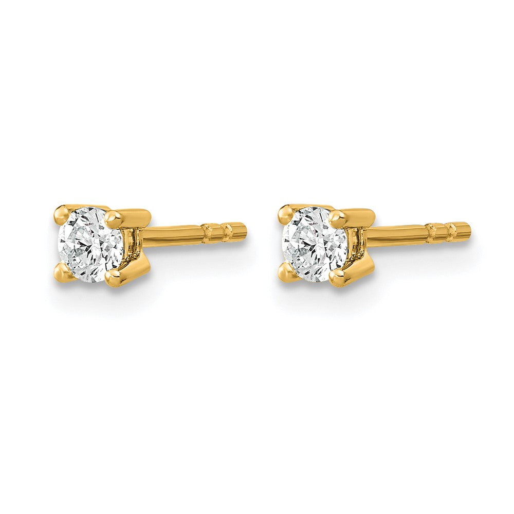 Lab Grown Diamond VS/SI+ G+ Round Complete Four Prong Heavyweight Stud Earrings