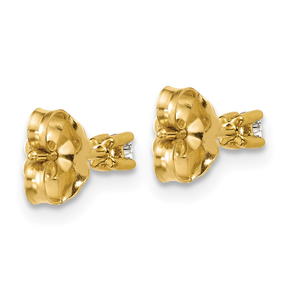Lab Grown Diamond VS+ F+ Round Complete Four Prong Heavyweight Stud Earrings