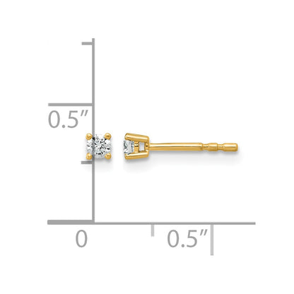 Lab Grown Diamond VS+ F+ Round Complete Four Prong Heavyweight Stud Earrings