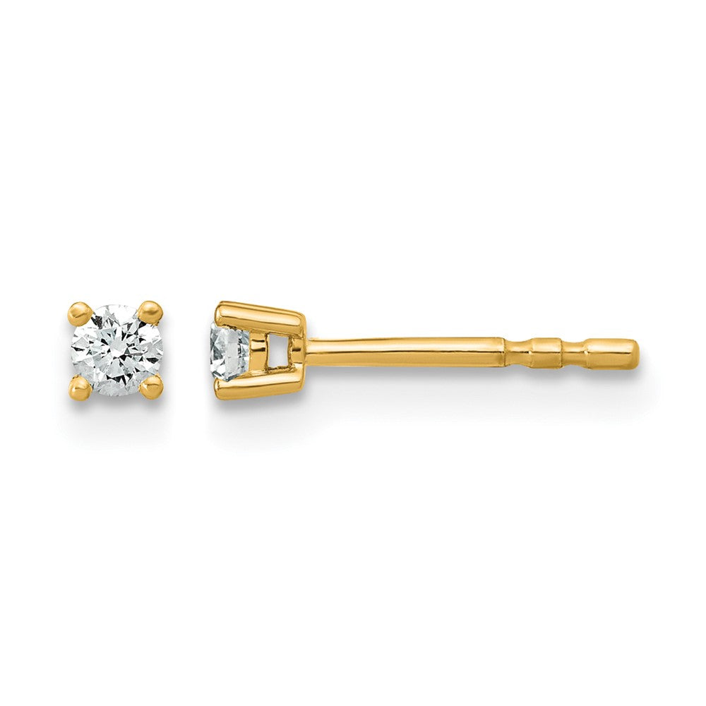 Lab Grown Diamond VS+ F+ Round Complete Four Prong Heavyweight Stud Earrings