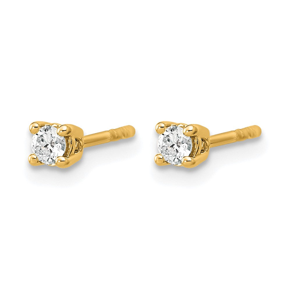 Lab Grown Diamond VS+ F+ Round Complete Four Prong Heavyweight Stud Earrings