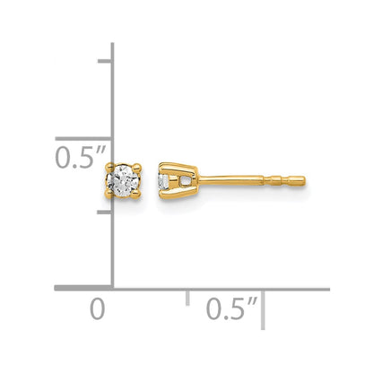 Lab Grown Diamond VS+ F+ Round Complete Four Prong Heavyweight Stud Earrings