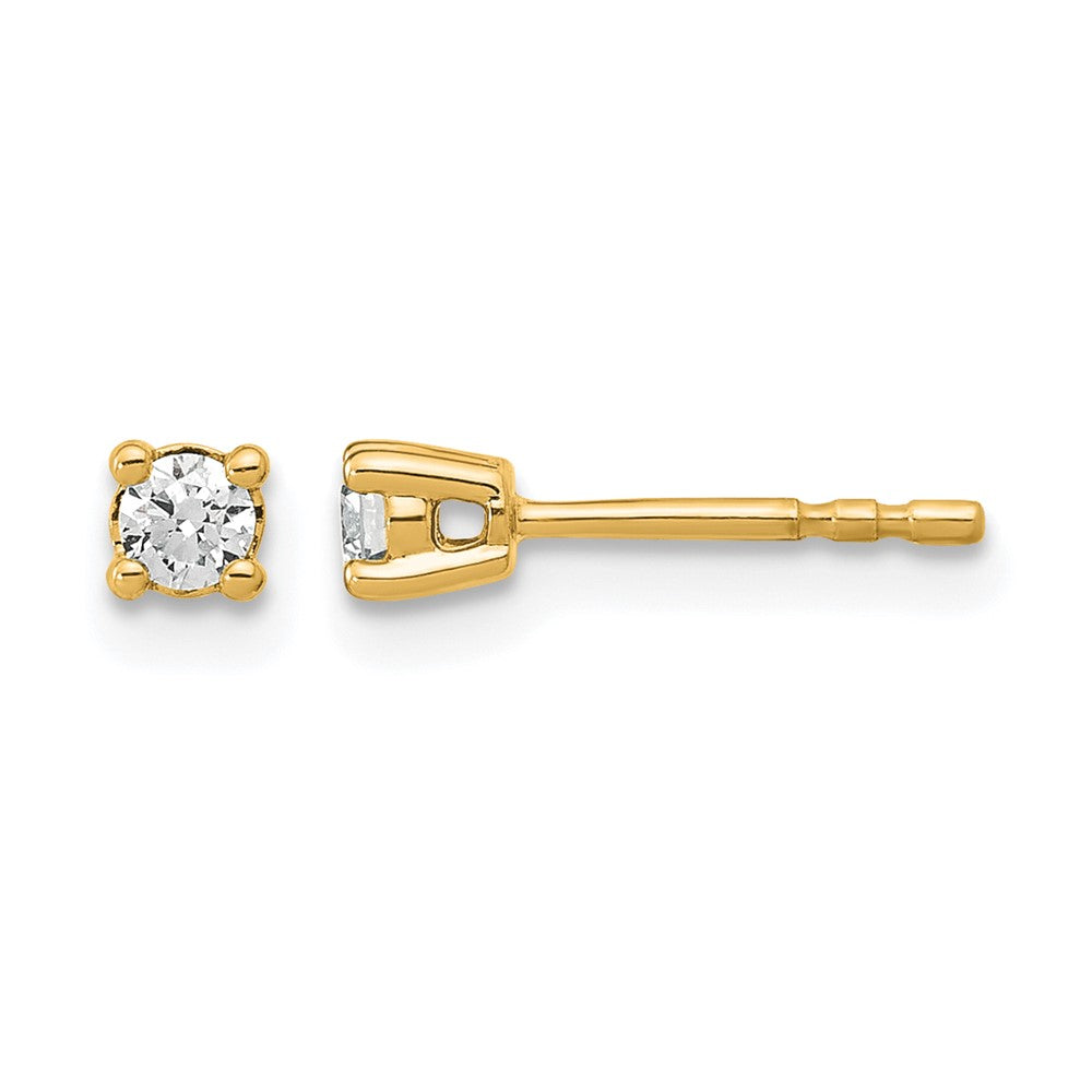 Lab Grown Diamond VS+ F+ Round Complete Four Prong Heavyweight Stud Earrings