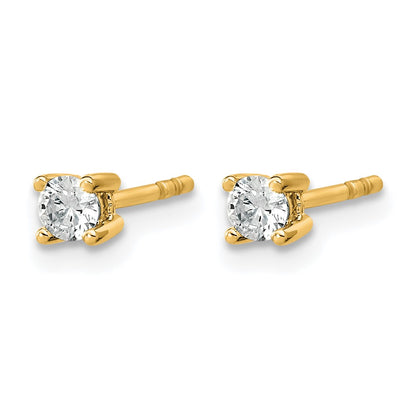 Lab Grown Diamond VS/SI+ G+ Round Complete Four Prong Heavyweight Stud Earrings