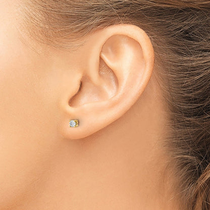 Lab Grown Diamond VS/SI+ G+ Round Complete Four Prong Heavyweight Stud Earrings