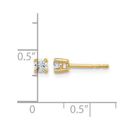 Lab Grown Diamond VS/SI+ G+ Round Complete Four Prong Heavyweight Stud Earrings
