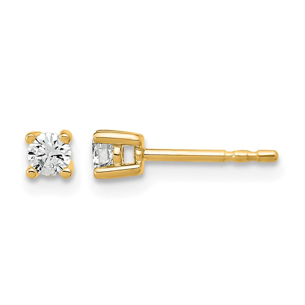 Lab Grown Diamond VS/SI+ G+ Round Complete Four Prong Heavyweight Stud Earrings