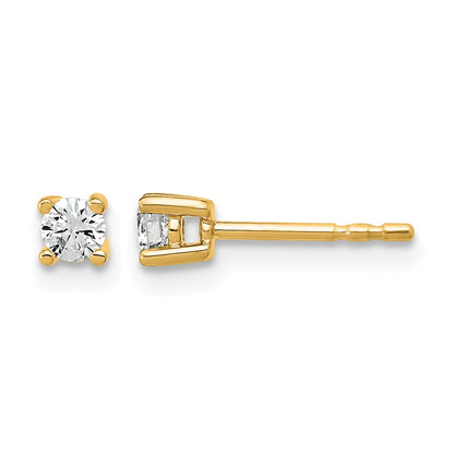 Lab Grown Diamond VS/SI+ G+ Round Complete Four Prong Heavyweight Stud Earrings