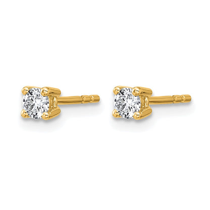 Lab Grown Diamond VS/SI+ G+ Round Complete Four Prong Heavyweight Stud Earrings