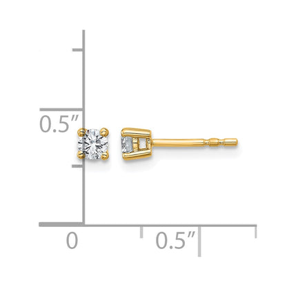 Lab Grown Diamond VS/SI+ G+ Round Complete Four Prong Heavyweight Stud Earrings