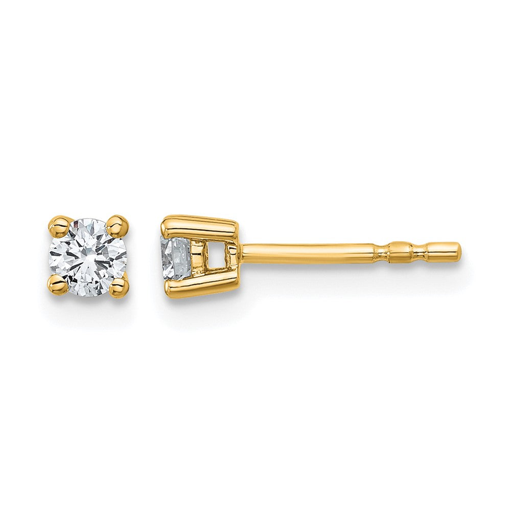 Lab Grown Diamond VS/SI+ G+ Round Complete Four Prong Heavyweight Stud Earrings
