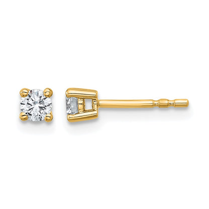 Lab Grown Diamond VS/SI+ G+ Round Complete Four Prong Heavyweight Stud Earrings