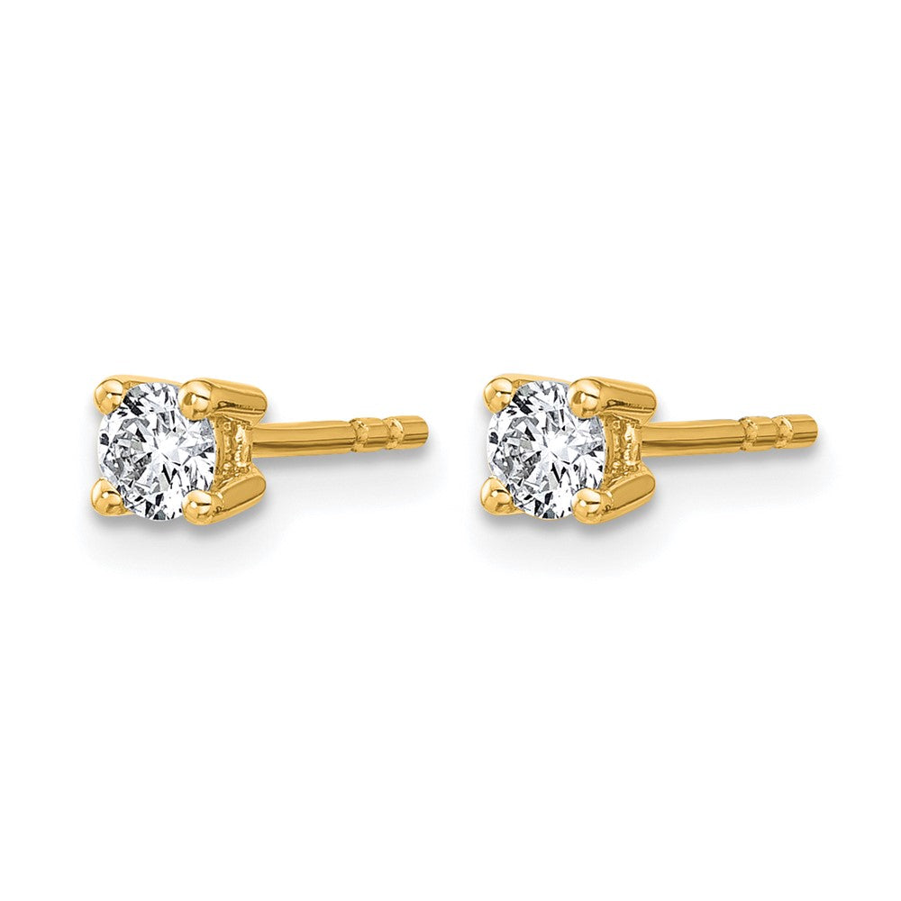 Lab Grown Diamond VS/SI+ G+ Round Complete Four Prong Heavyweight Stud Earrings