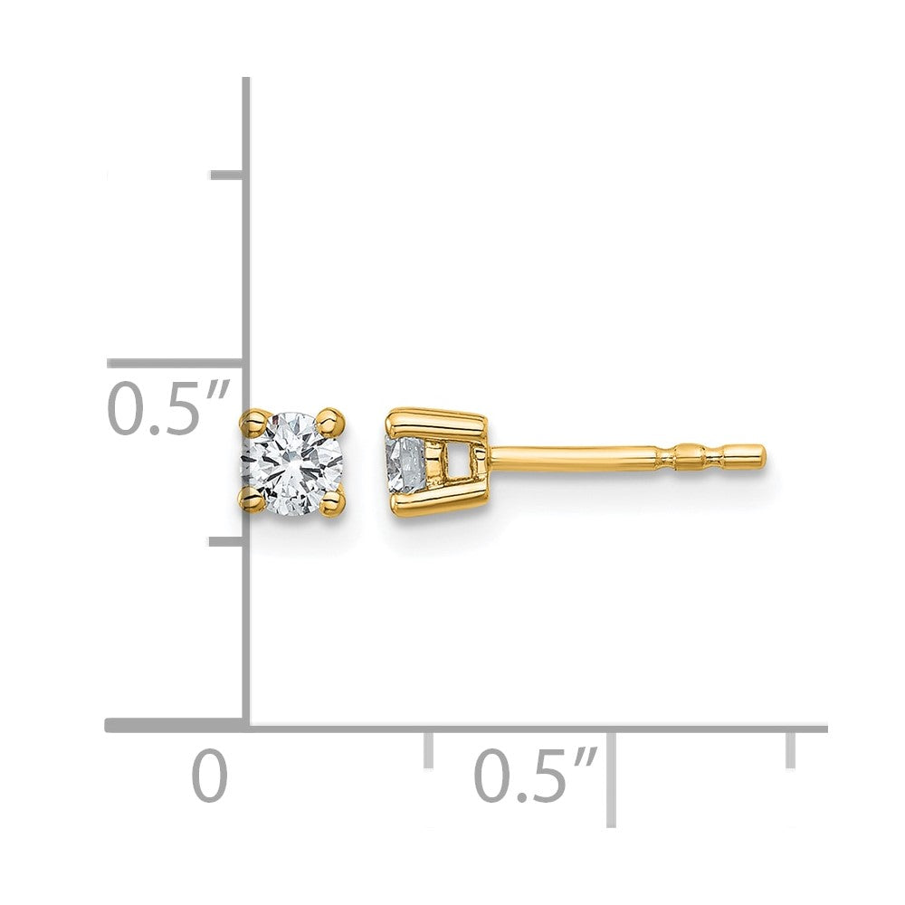 Lab Grown Diamond VS/SI+ G+ Round Complete Four Prong Heavyweight Stud Earrings