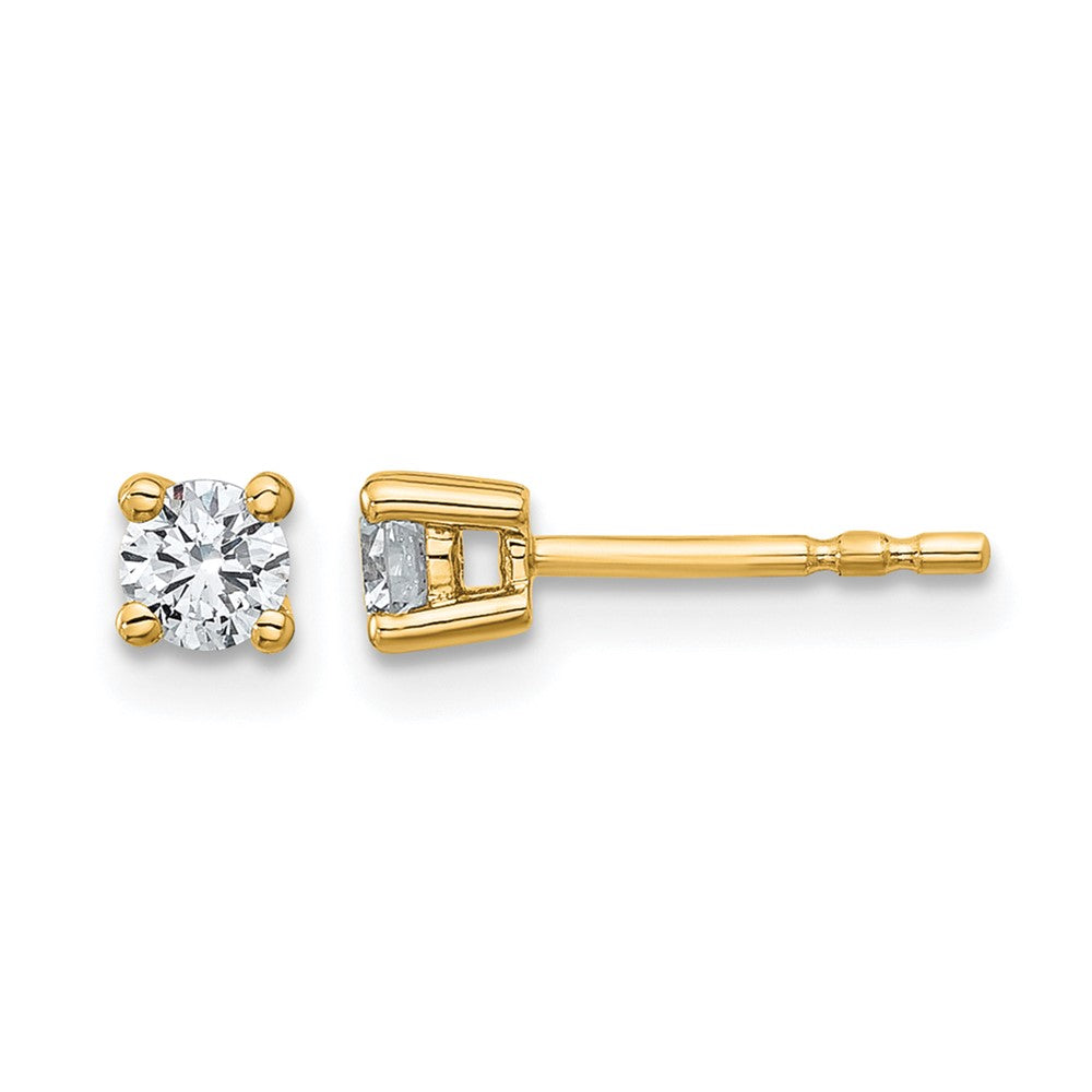 Lab Grown Diamond VS+ F+ Round Complete Four Prong Heavyweight Stud Earrings