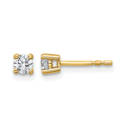 Lab Grown Diamond VS/SI+ G+ Round Complete Four Prong Heavyweight Stud Earrings