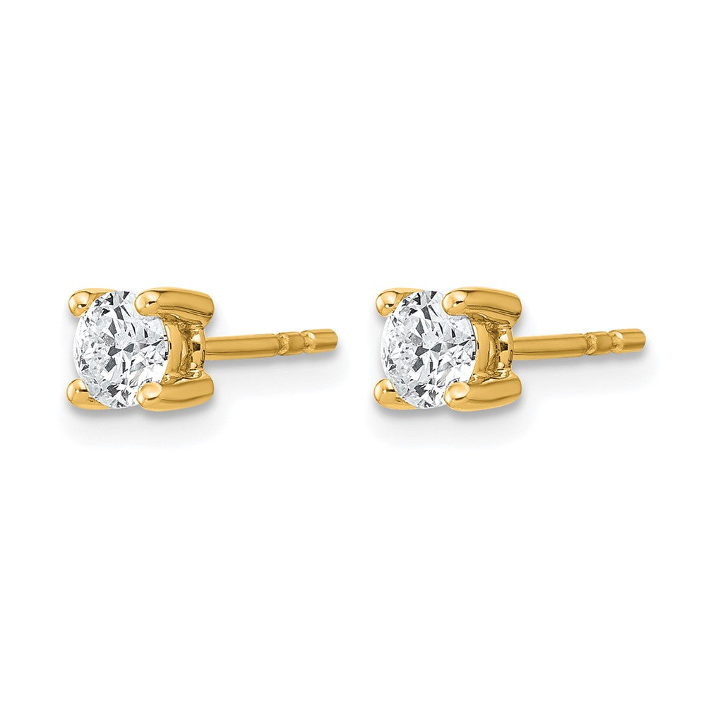 Lab Grown Diamond VS/SI+ G+ Round Complete Four Prong Heavyweight Stud Earrings
