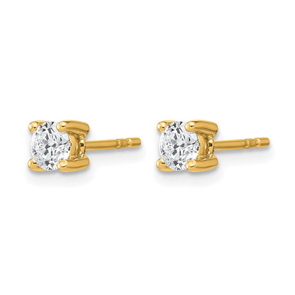 Lab Grown Diamond VS/SI+ G+ Round Complete Four Prong Heavyweight Stud Earrings