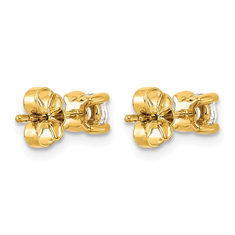 Lab Grown Diamond VS+ F+ Round Complete Four Prong Heavyweight Stud Earrings