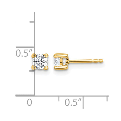 Lab Grown Diamond VS/SI+ G+ Round Complete Four Prong Heavyweight Stud Earrings