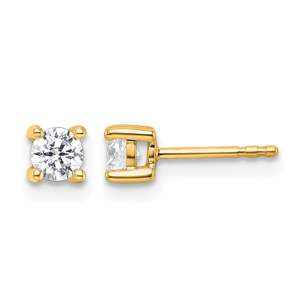 Lab Grown Diamond VS/SI+ G+ Round Complete Four Prong Heavyweight Stud Earrings