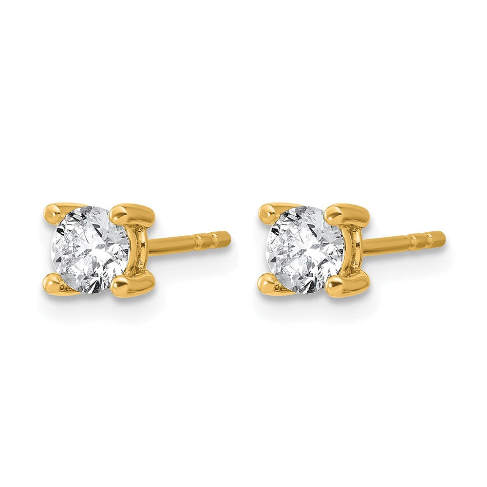 Lab Grown Diamond VS/SI+ G+ Round Complete Four Prong Heavyweight Stud Earrings