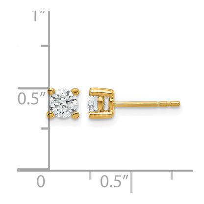 Lab Grown Diamond VS/SI+ G+ Round Complete Four Prong Heavyweight Stud Earrings