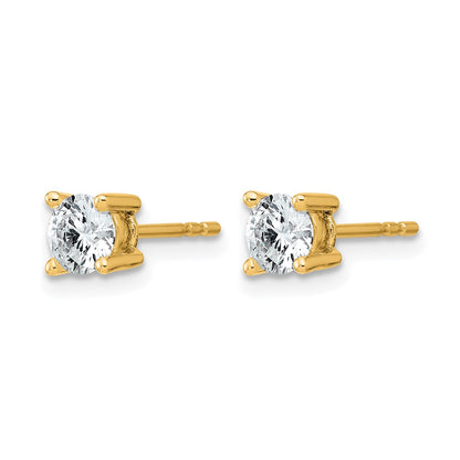 Lab Grown Diamond VS/SI+ G+ Round Complete Four Prong Heavyweight Stud Earrings