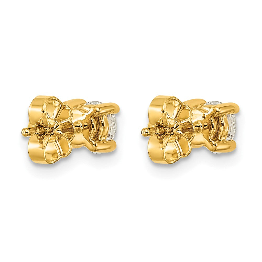 Lab Grown Diamond VS/SI+ G+ Round Complete Four Prong Heavyweight Stud Earrings