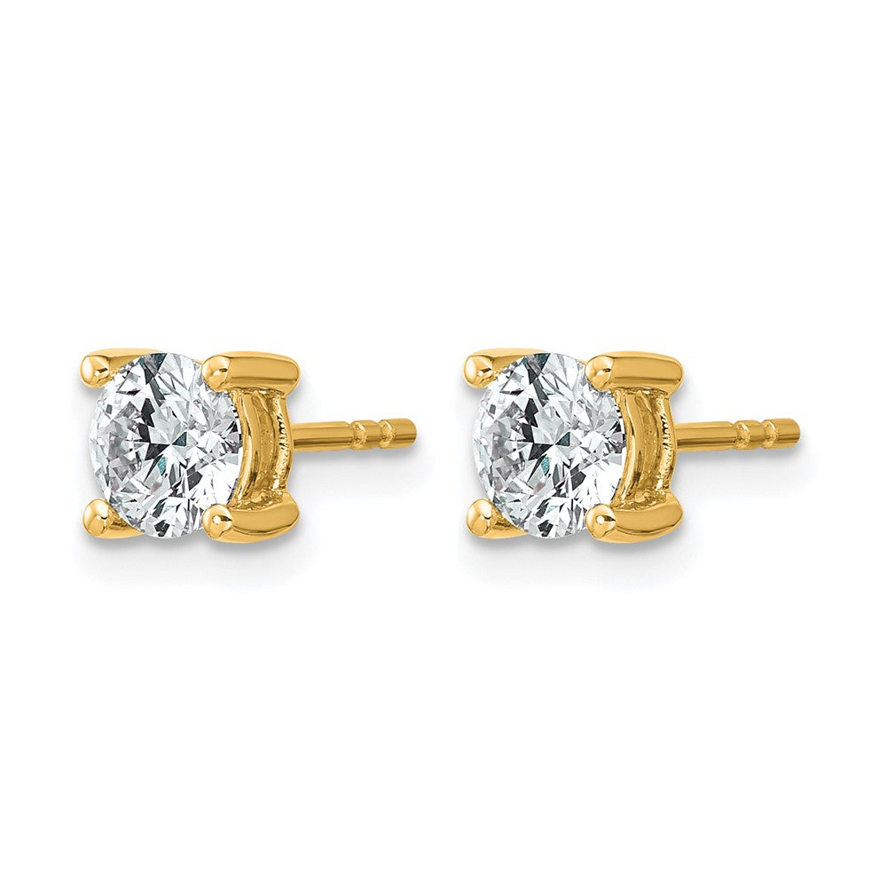Lab Grown Diamond VS/SI+ G+ Round Complete Four Prong Heavyweight Stud Earrings