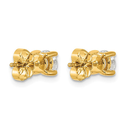 Lab Grown Diamond VS+ F+ Round Complete Four Prong Heavyweight Stud Earrings