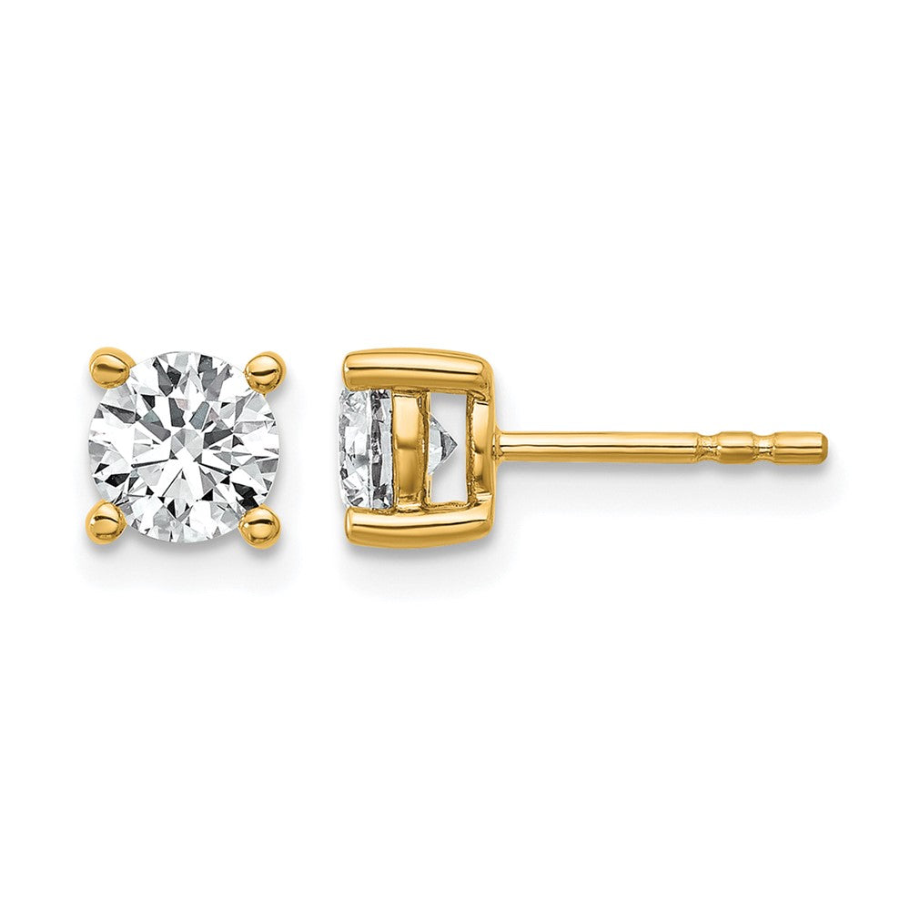 Lab Grown Diamond VS/SI+ G+ Round Complete Four Prong Heavyweight Stud Earrings