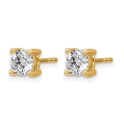 Lab Grown Diamond VS/SI+ G+ Round Complete Four Prong Heavyweight Stud Earrings
